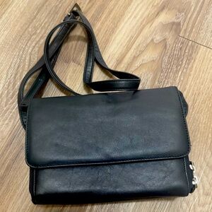 Worthington Black Leather Purse